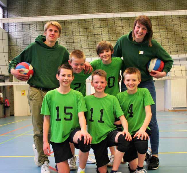 Onze enthousiaste miniemen brachten vanaf set 1 mooie volleybal met zelfs jumpopslagen en pipe-aanvallen.