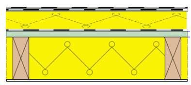W/mK); (R=2,5 m²k/w) - dampscherm, klasse E3; - houten beplanking (multiplex); - 18 cm thermische