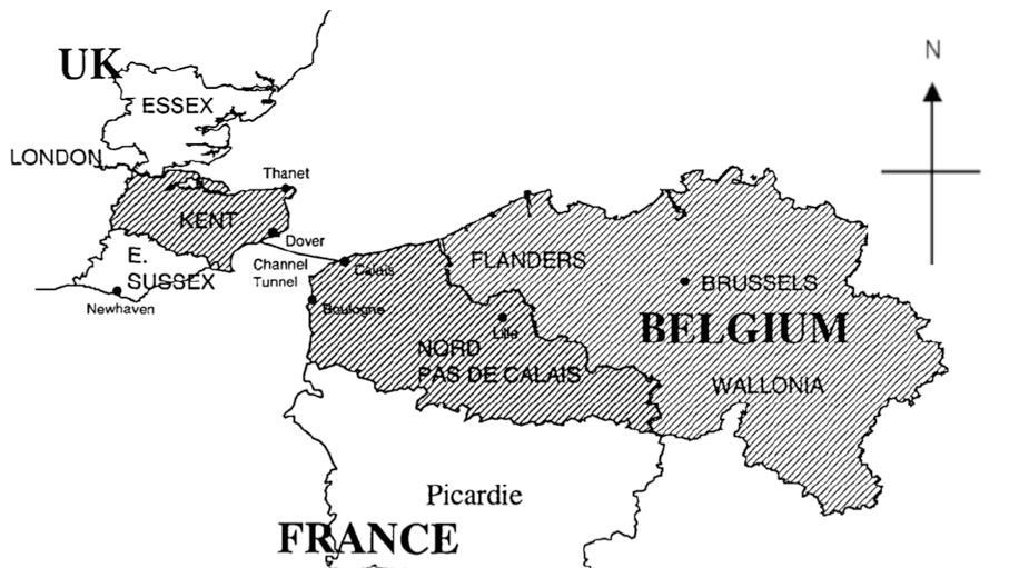 leerlingen/cursisten dat er in de Europese Unie vaak grensoverschrijdend wordt gewerkt om de welvaart in die regio s op te