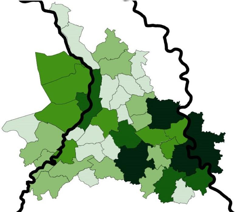 BEVOLKINGSDYNAMIEK BEVÖLKERUNGSDYNAMIK BEVOLKINGSDYNAMIEK BEVÖLKERUNGSDYNAMIK 13 In dit hoofdstuk wordt de bevolkingsontwikkeling tussen 2007 en 2030 in kaart gebracht.