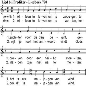 4 2 Zingt van de Zoon, het licht voor onze ogen, bron van geluk voor wie Hem wil geloven: luistert naar Hem het woord van alzo hoge: houdt Hem in ere! 3 Zingt van de Geest, de adem van het leven.