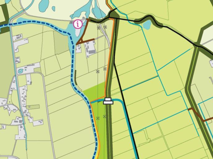 VEESSEN-WAPENVELD HOOGWATERGEUL SNIP 44 7.4.2 GEMAAL WESTDIJK Situatieschets Het gemaal Westdijk ligt in de Westdijk in de huidige waterloop richting gemaal Wapenvelderbroek.