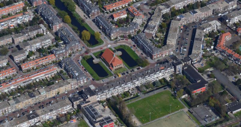 Pomonaplein Het gebouw is geen gemeentelijk- of rijksmonument. Gelet op de bijzondere ensemblewaarde zal behoud van het gebouw in de toekomst centraal staan.