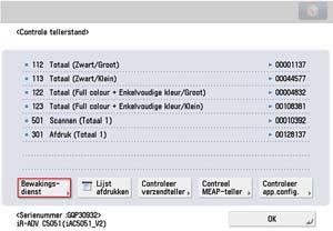 Canon e-maintenance (Communicatietest) Deze procedure beschrijft het