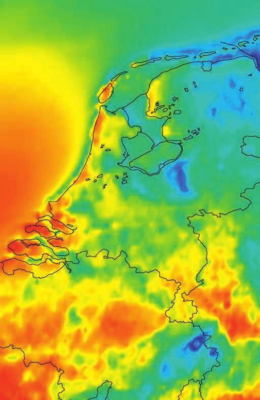 Wind op zee Wind op de Noordzee gemeten door de EUMETSAT/KNMI satelliet dat in staat is om wind te meten boven de oceanen.
