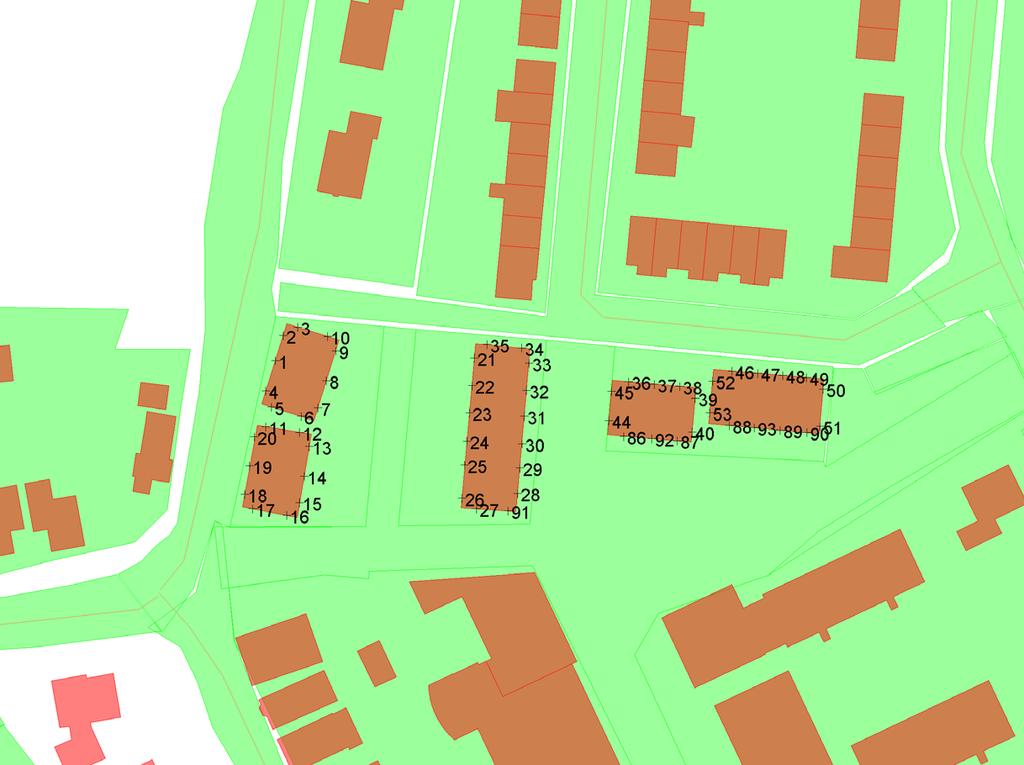 project opdrachtgever Kerverland, Waarder Bogor Projectontwikkeling objecten bodemabsorptie bebouwing rijlijn hoogtelijn waarneempunt gevel + omschrijving