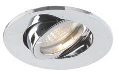 IP44 indoor Hi-Spot ES50 EN EC Uitsluitend voor binnenverlichting Voldoet aan Europese norm voor toepassing van lampen in vochtige omgevingen Voorzien van afdekglas ( IP44 ) Strakke convexe