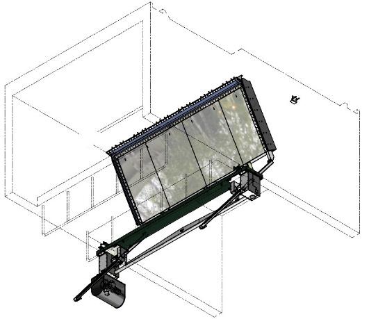 De KSK wordtnormaal gesproken ingebouwd in een betonnen constructie. De stuwklep wordt inoppervlaktewatertoepassingen ingezet. Materiaal Klepplaat RVS 316L (WSt 1.