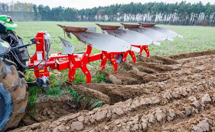 RS RT Perfect voor lichte tractoren RT/S is een serie ploegen die bedoeld zijn voor kleinere bedrijven en geschikt zijn voor tractoren tot maximaal 140 pk.