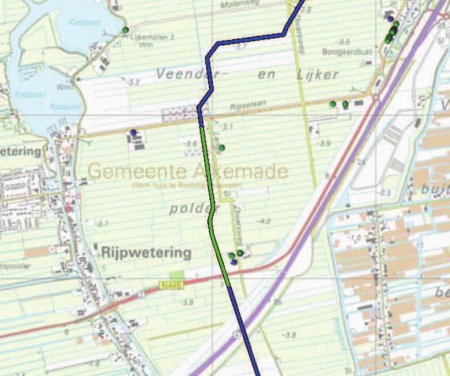 -39-3.2.4 Segment 4 Toekomstige bevolkingssituatie: Figuur 27: Overschrijding van het groepsrisico als functie van de stationing van de A-803, segment 4 (paragraaf 2.2) in de toekomstige situatie.