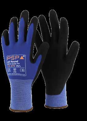 De ademende rug zorgt voor goede ventilatie. Deze handschoen staat bekend om zijn uitstekende grip in bouw- en agrarische werkomgevingen. Geen irritatie door naden die in contact komen met de huid.