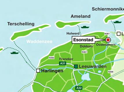 Routebeschrijving Eigen vervoer Komend uit de richting Afsluitdijk: Vanaf Leeuwarden (N355), Dokkum richting Lauwersoog (N361) volgen. Houd richting Lauwersoog aan totdat u de borden Anjum tegenkomt.