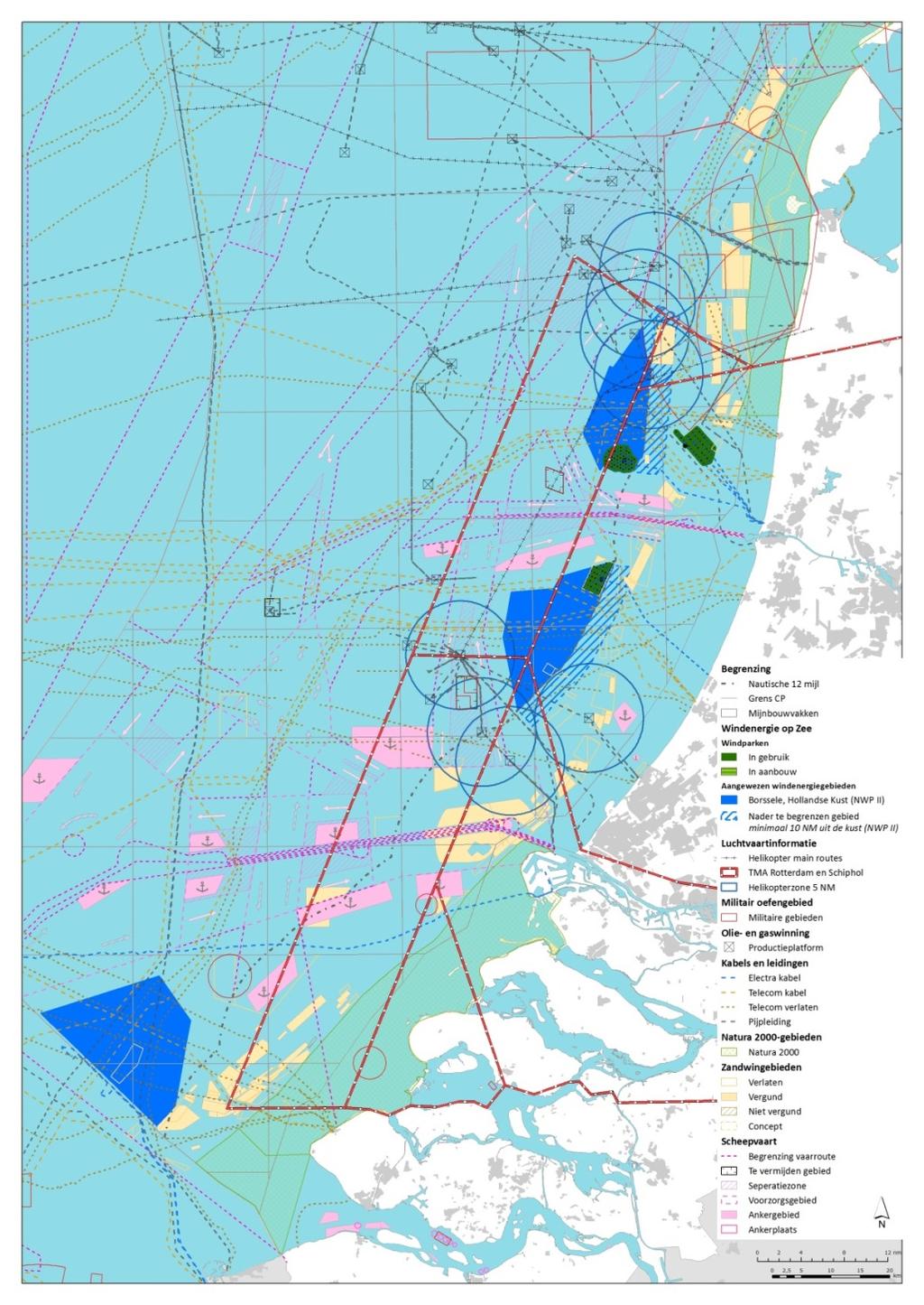 Figuur 2 Windenergiegebied Hollandse Kust met gebruiksfuncties in de directe omgeving 14