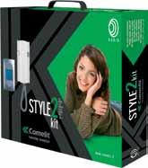 Comelit I Video-deurintercom style kit 2 CODE 8270 StyleKit 2 is een enkelvoudige deurintercom-kit die zeer eenvoudig is te installeren doordat er slechts 2