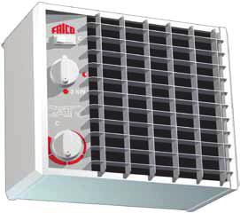 Luchtverhitter Cat 3 3 9 kw Elektrische verwarming 3 modellen Luchtverhitter Cat Compacte luchtverhitter voor kleinere ruimtes Toepassing Cat is een serie compacte en stille luchtverhitters voor vast