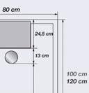 Hoogte douchebak: 5 cm Afmetingen