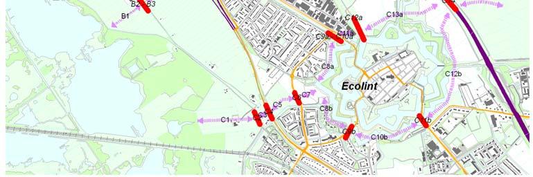 het centrale Naardermeergebied en het Gooimeer ter hoogte van het Naarderbos deze zone noemen we in dit rapport ECOVER, en (3) een ecologische zone door de bebouwing van Naarden tussen het oostelijke