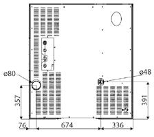 Grâce à son kit sanitaire (pompe de circulation et vase d'expansion) déjà intégré dans la structure, elle est déjà prête et peut être branchée directement à l'installation.