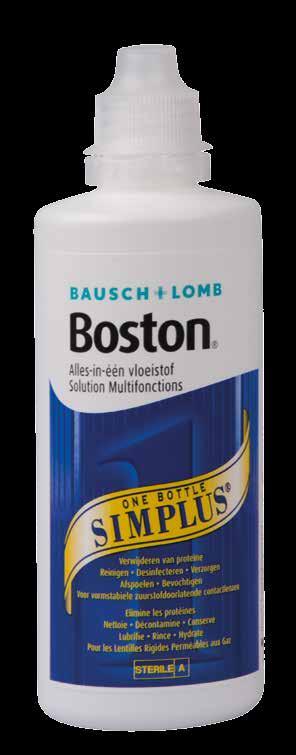 Boston Simplus De effectiviteit van een 2-flessysteem in 1 fles Actieve bestanddelen Polaxamine, Hydroxyalkylphosphonate, Glucam-20