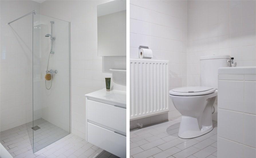 SLAAPKAMER De badkamer en het toilet zijn voorzien van mooi sanitair van Villeroy & Boch.