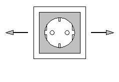 Verplaatsing van een elektrische voorziening (bv. Wandcontactdoos, wandlichtpunt, E04 50,00/st schakelaar, data- of kabelaansluiting, mv-schakelaar). N.v.t. voor plafondlichtpunten.