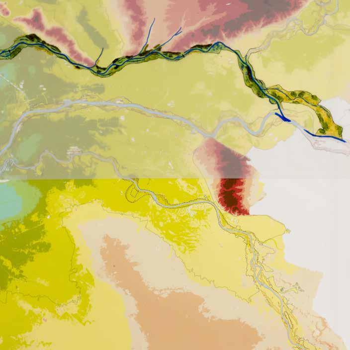 en Lek Nederrijn langs stuwwallen en Betuwe Nederrijn tot eerste stuw, Pannerdensch Kanaal en Rijnstrangen Het hier beschreven traject van de Rijn begint als het Pannerdensch Kanaal en gaat verder