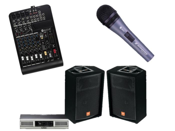 Presentatiesets Pagina 3 Presentatieset JBL JRX 112 2x JBL JRX 112 speaker 1x Mengtafel met 1 microfoon 1x Versterkerrack 2x SpeakerstaTef Inclusief benodigde standaard