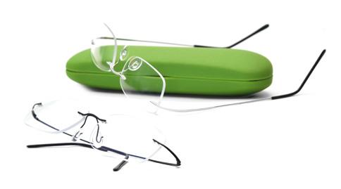 Assortiment glasbrillen veren met hoekstuk Assortiment glasbrillen