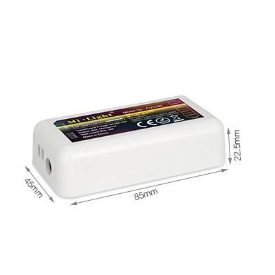 038 RGBW COLOR RECEIVER WIFI ontvanger voor het afzonderlijk aansturen van meerdere RGBW color led strips 4 zones, frequentie 2,4Ghz, maximaal 20 meter controle afstand Belastbaar tot 144W, 6A, 24V