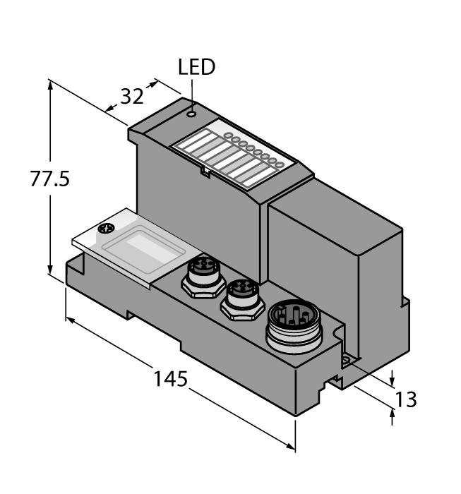 programmeerbaar volgens IEC 61131-3 met CODESYS Ethernet en RS232 programmeerinterface 512 kbyte programmageheugen 32 bit RISC processor < 1 ms voor 1000 commando's beschermingsgraad IP67 LED's voor