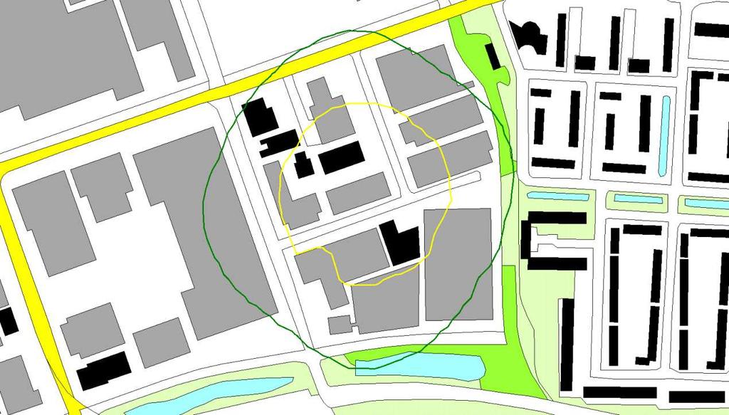 5.1.2. Toekomstige situatie In de figuur is zichtbaar dat er nog net een PR=10-6 contour wordt berekend.