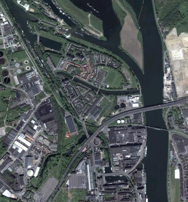 Sluis Bosscherveld Zuid-Willemsvaart Sluis 20 Voedingskanaal Duiker Bassin Maas Sluis 19 Figuur 31 Afwaarts Maastricht