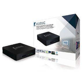 Algemene informatie Sluit deze DVB-T2/S2 4K Android streambox aan op TV en stream films, werk uw Facebook bij, laat foto's zien of plan een gameavond met vrienden, allemaal via uw TV.