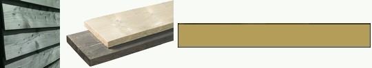 Ongeschaafde Planken Grenen- / Vurenhout KOMO Geïmpregneerd Tuinhout: Afmeting, in mm Prijs 20 x 200 9,79 p/st 25 x 250 20,13 p/st 28 x 195 16,25 p/st 28 x 195 10,95 p/st 28 x 195 12,95 p/st 28 x 195