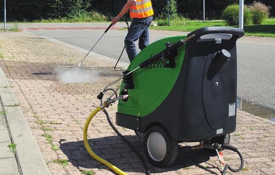 Een hoog debiet van circa 9 liter per minuut zorgt voor een optimale werksnelheid.