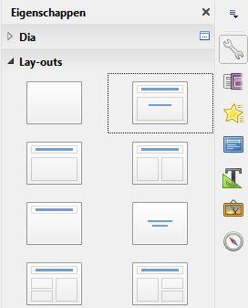 Of klik op het driehoekje rechts van het pictogram Nieuwe pagina/dia in de werkbalk Presentatie en kies Pagina dupliceren in het contextmenu.