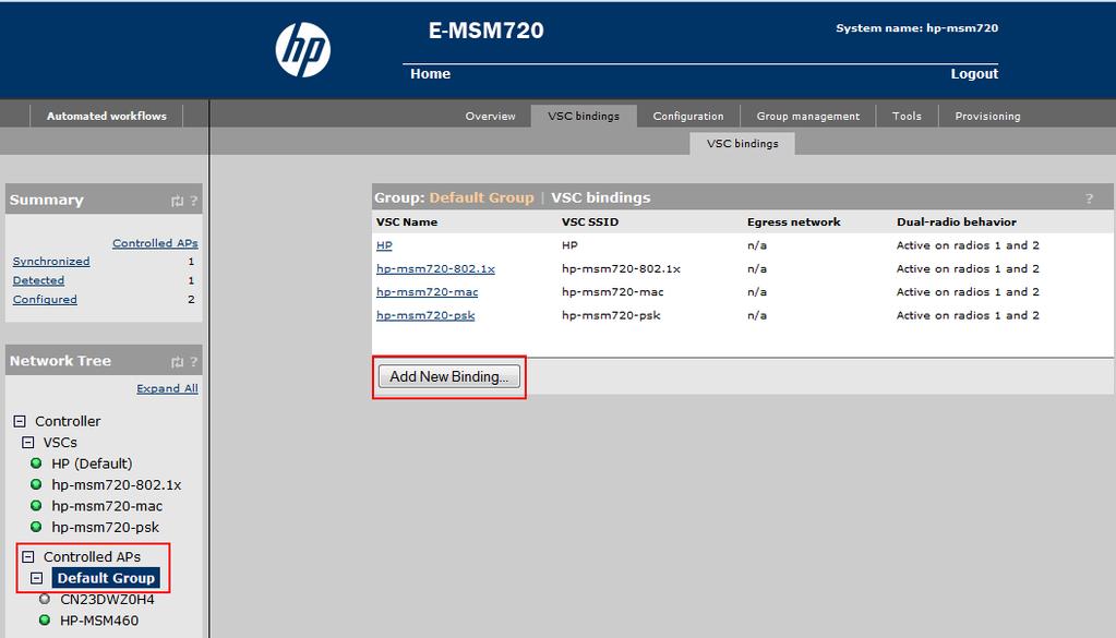 Figuur 14: SSID toewijzen aan Access Points 4.