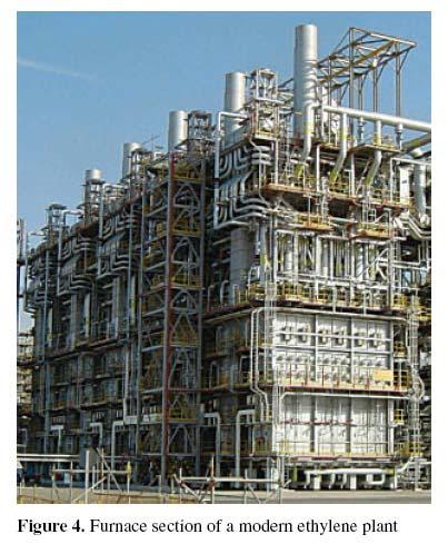Industriële stoomkraker 19 TLE: Transfer Line Exchanger Ethyleen 600-850 C Propyleen naphtha ethaan LPG nafta stoom Reactor TLE koeling