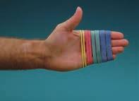 FYSISCHE REVALIDATIE Handen: oefenmateriaal grijpkracht Elastiekband fijn 8,9 cm Elastiekband, speciaal ontwikkeld voor handtherapie en voor dynamische orthesen.