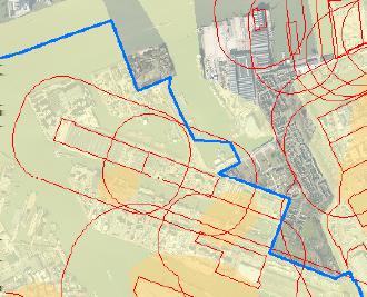 Albrandswaard mogelijk. Op basis van de betreffende beheersverordeningen is het niet toegestaan om binnen dit gebied nieuwe (beperkt) kwetsbare objecten te vestigen zonder functionele binding.