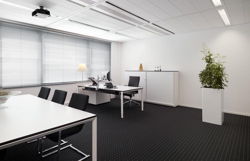 Bureau 160x80, instelbaar in hoogte Bureaustoel Ladeblok Half hoge