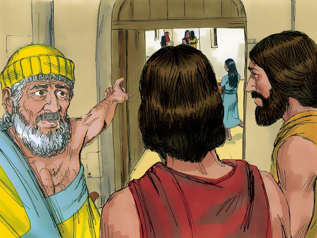 Toen Lot de mannen de poort van Sodom zag ingaan welke actie ondernam hij daarna?
