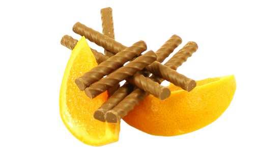 sinaasappelolie 0,7%, emulgator: zonnebloemlecithine, aroma: vanille.