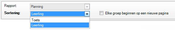 5.2 Rapporten Planning Met de functie Rapporten planning zijn verschillende overzichten te maken.