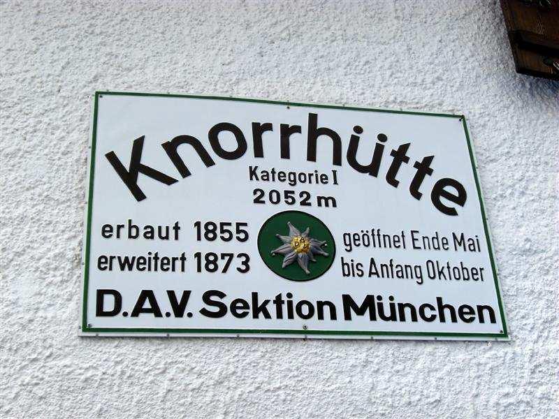 Bij de Knorrhütte stopten we om wat te eten en te drinken.