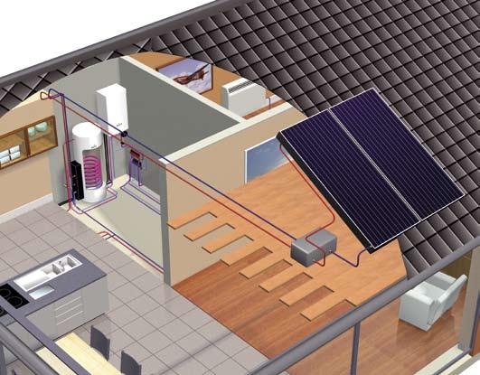 4 - SOLAR KIT DE TOEKOMST: ZONNEBOILER Doorheen een jaar levert de zon gemiddeld de helft van de benodigde energie om ons sanitair water op te warmen tot de gewenste temperatuur - en dat helemaal