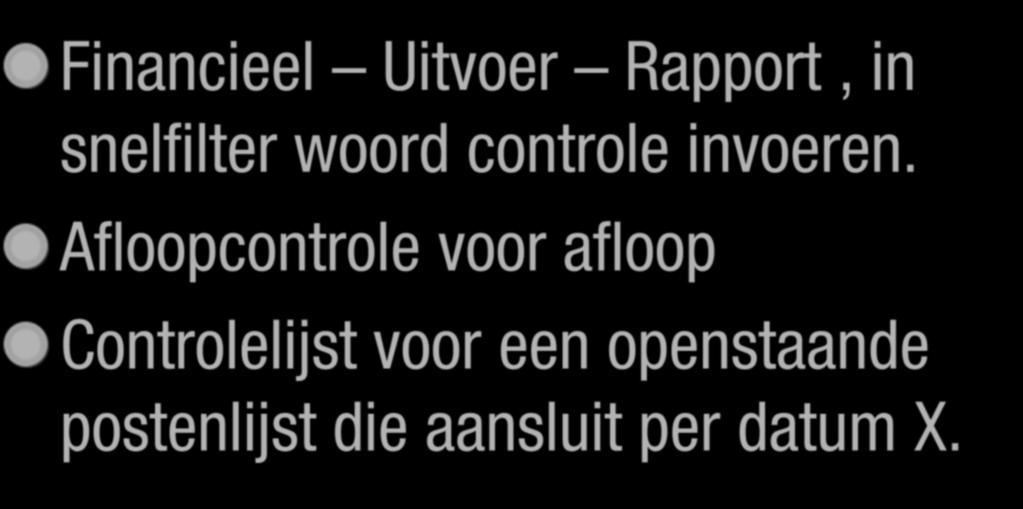 Rapporten Financieel Uitvoer Rapport, in