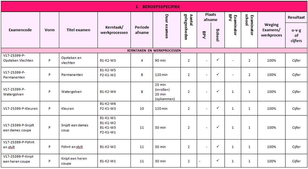 4.2 Examenplan In het examenplan van jouw opleiding zijn de examens vastgelegd.