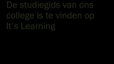 Wijzigingen in de OER Als zich belangrijke wijzigingen in de OER voordoen, word je daar met behulp van een addendum/wijzigingsblad van op de hoogte gesteld.