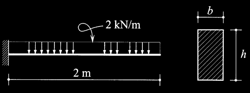 Schuifspanningen in het vlak van de doorsnede (paragraaf 5.3 en 5.4) 5.13 Een rechthoekige doorsnede brengt in het verticale vlak een dwarskracht V = 58 kn over.